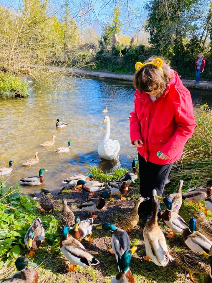 Totton Skills for life student with ducks