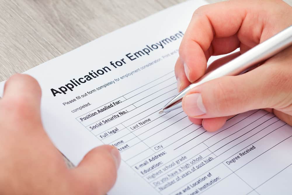 Application for employment image