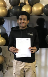 Nacro Education learner celebrating GCSE results