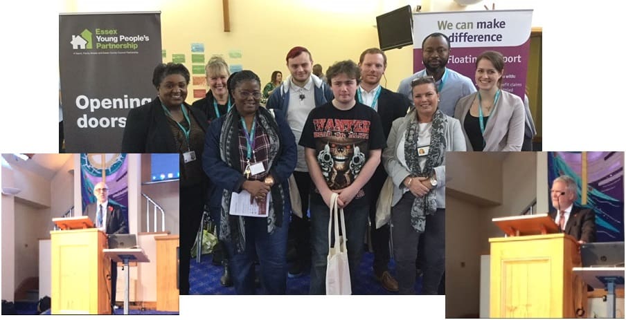 Group of Nacro service users standing in a line