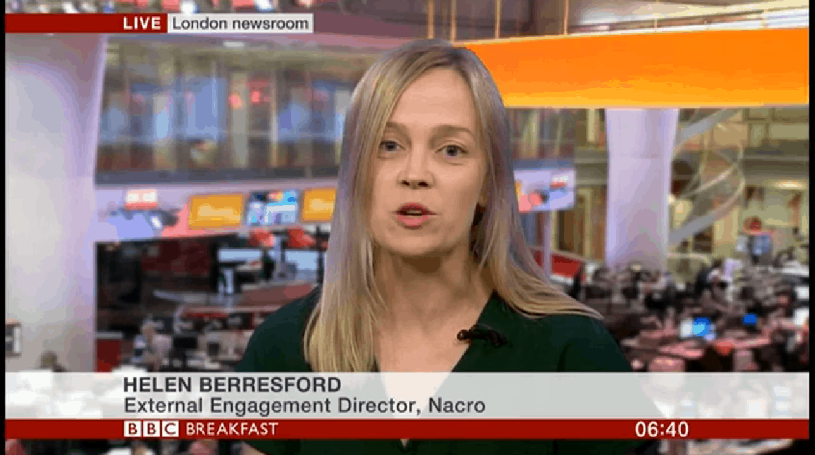 Helen Berresford on BBC Breakfast