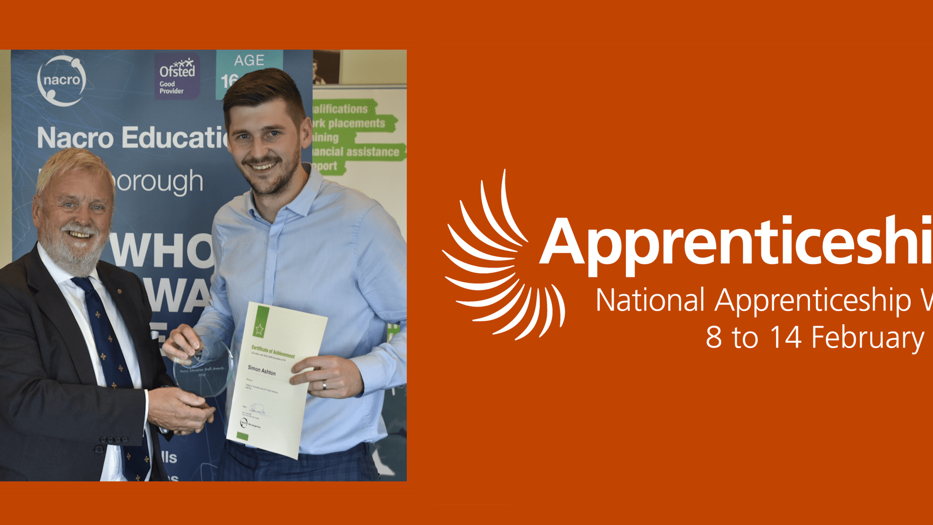 National apprenticeship week Nacro simon ashton
