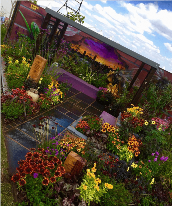 Picture of flower garden at RHS Tatton Flower Show