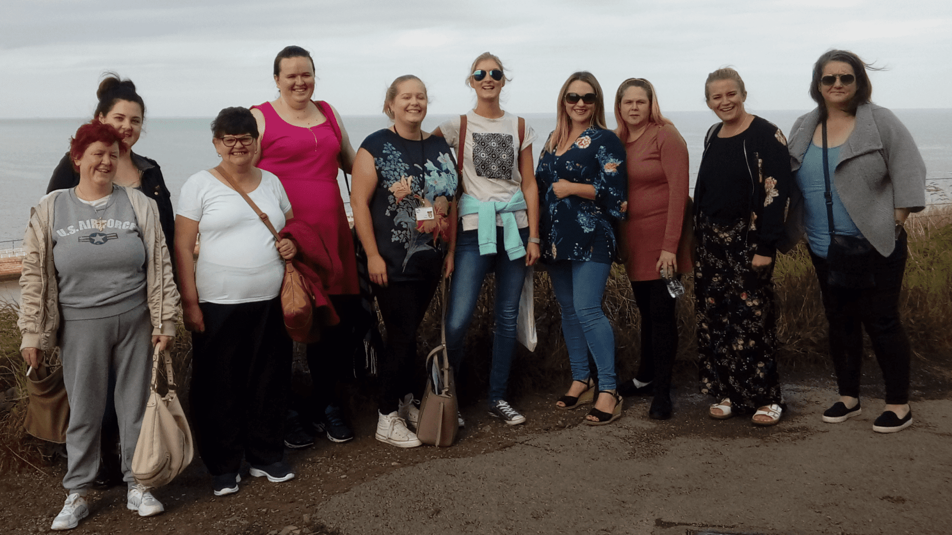 Group of women at the beach
