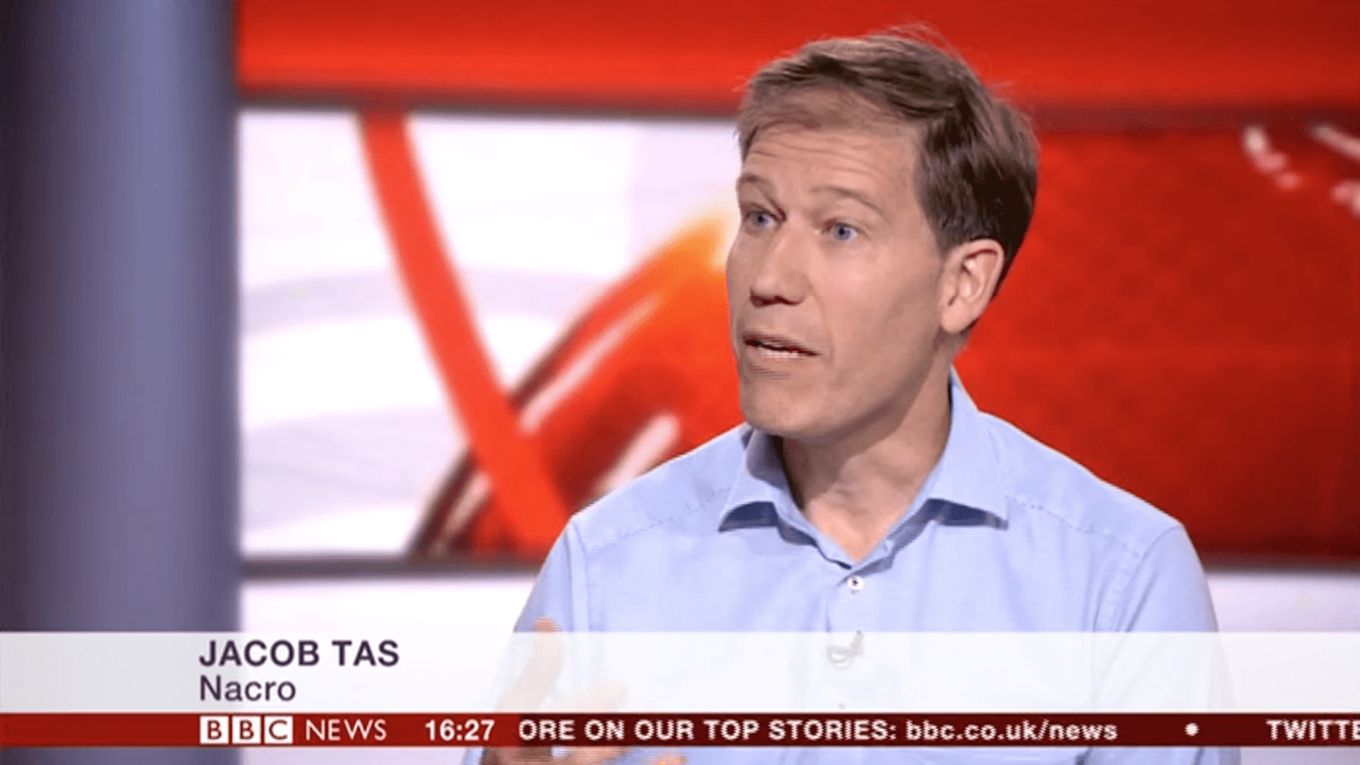 Nacro CEO Jacob Tas on BBC News