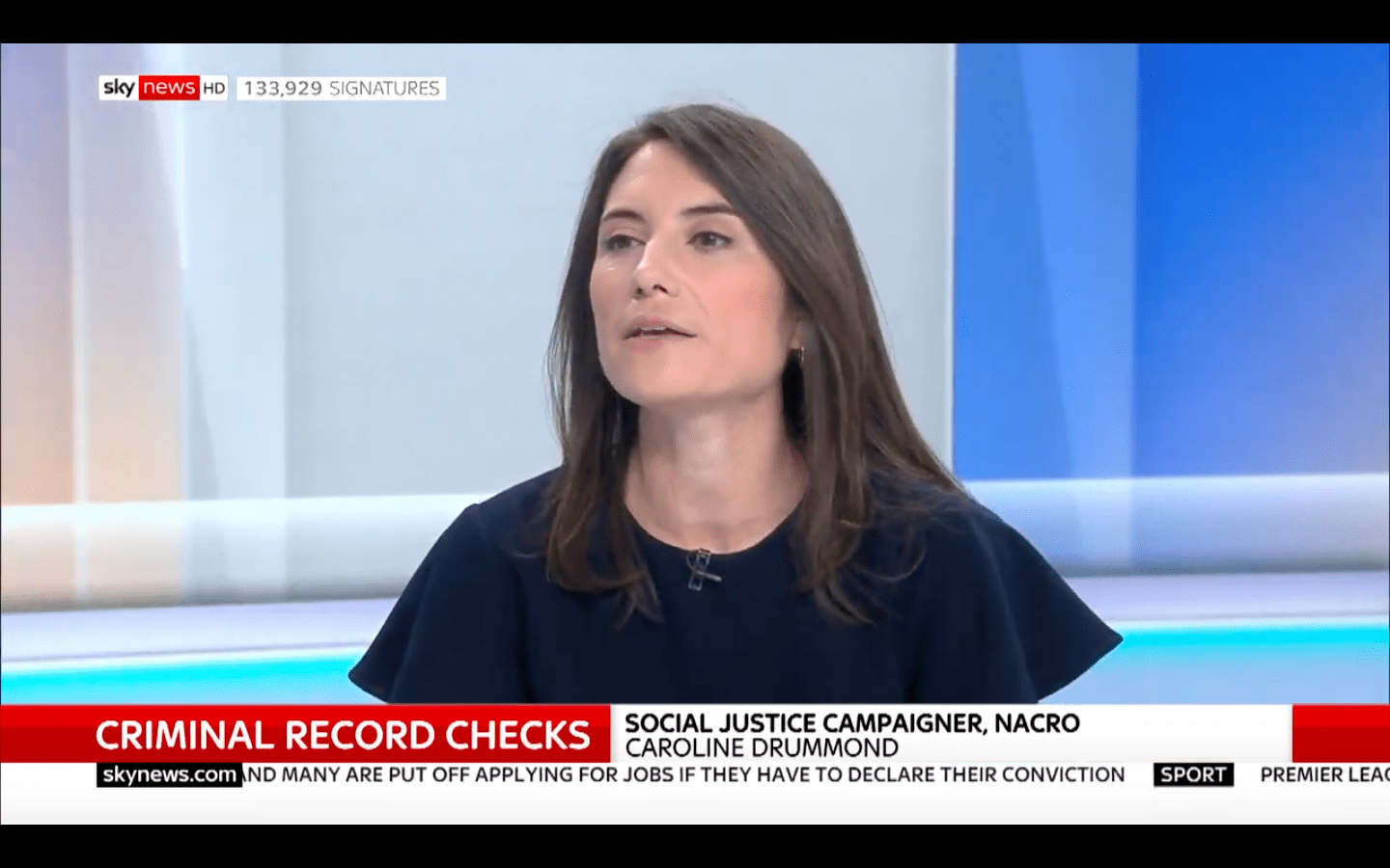 Caroline Drummond on Sky News