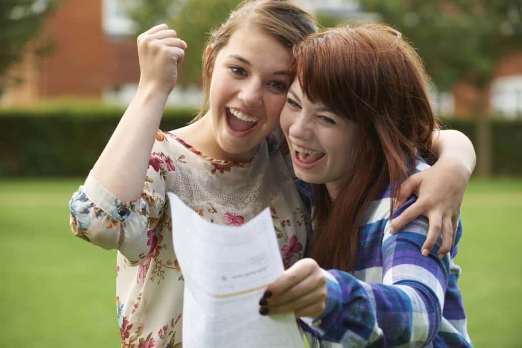 image of learners excited with results