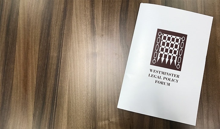 Picture of the Westminster Legal Policy Forum letter