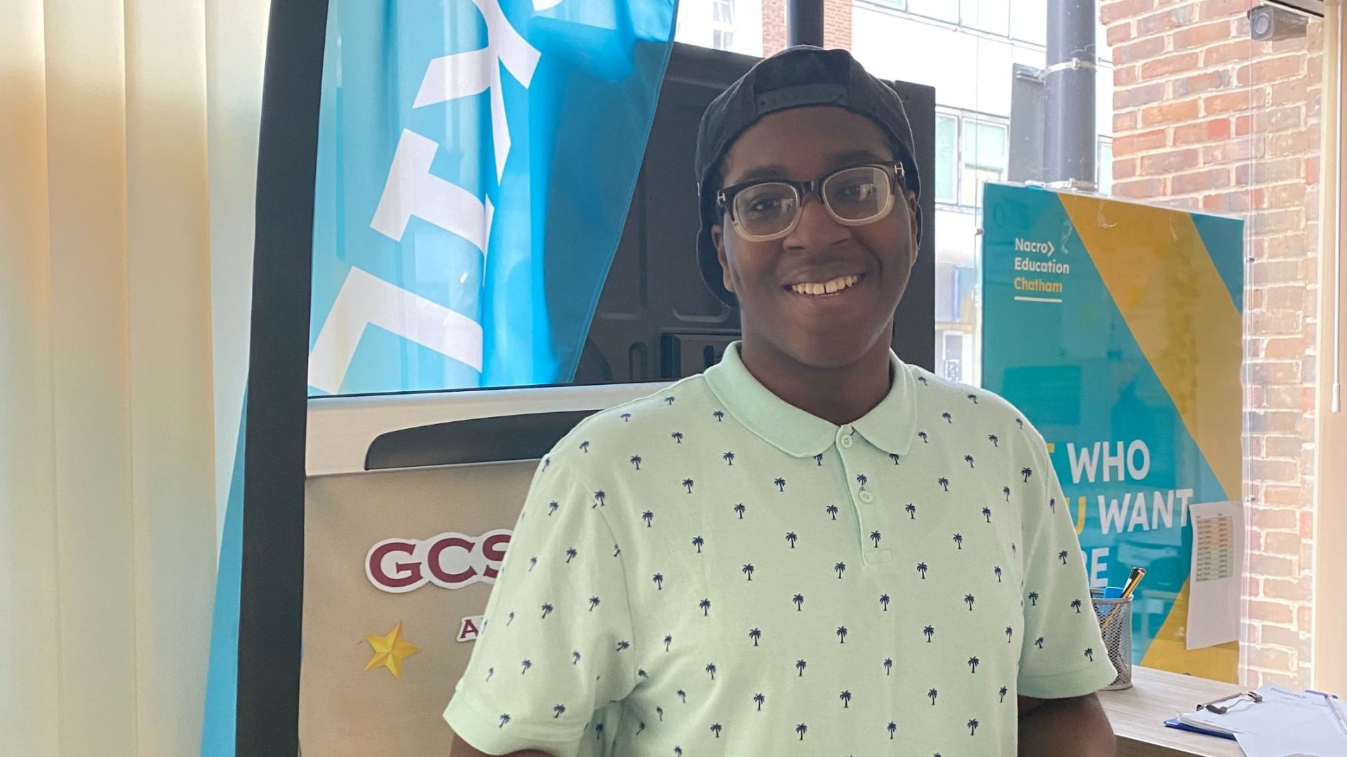 Nacro Education Chatham gets his GCSE results 2024